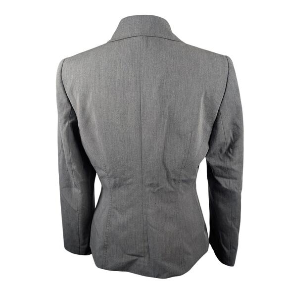 Mix By Tahari Arthur Levine Women's Blazer Jacket Gray Business Career Size 6 - Picture 3 of 6